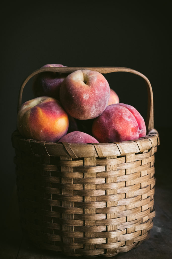 basketful of peaches